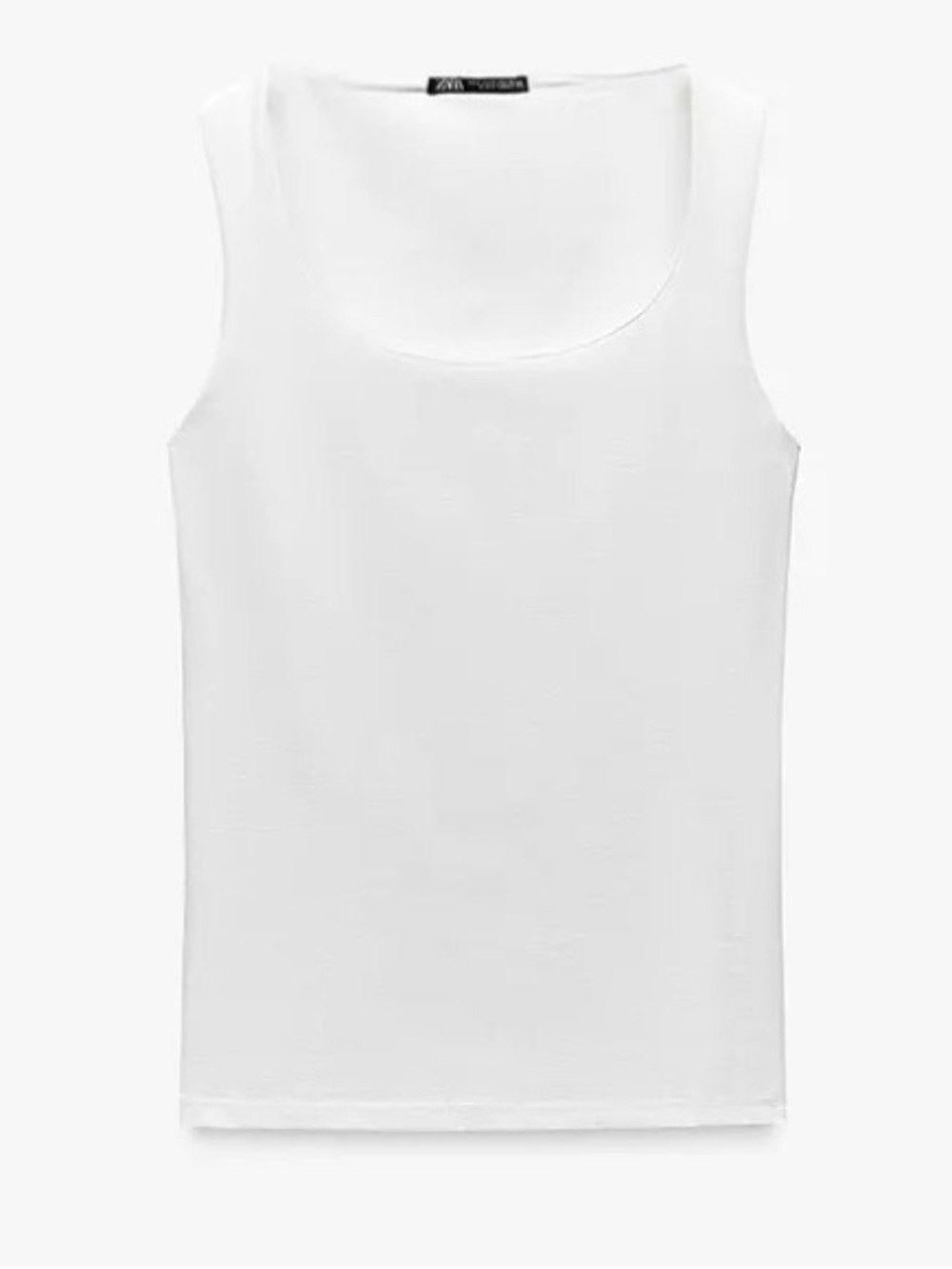 White Zara double lined tank top